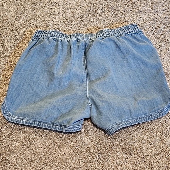 The Children's Place Light Blue Denim-Look Elastic Waist Shorts - Picture 5 of 5